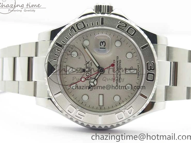 Dial Yacht-Master Silver Best SS SA3135 Edition Maker Bp on SS 116622 Bracelet 0501
